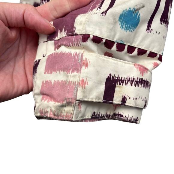 Burton Jacket Womens Small Pink Purple Blue Cream Ski Snowboard Da Nang Coat - Picture 5 of 13